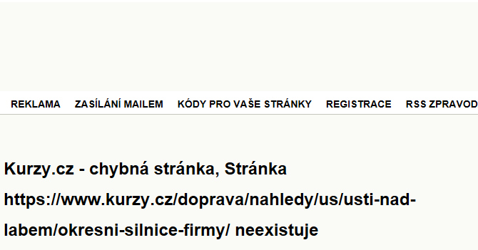 Okresní silnice - mapa firem