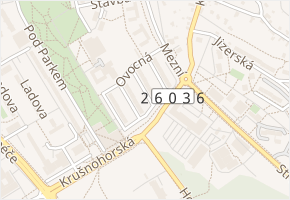 Ořechová v obci Ústí nad Labem - mapa ulice