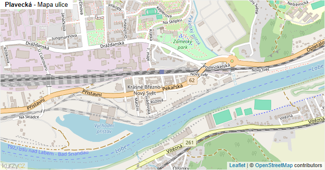 Plavecká - mapa ulice