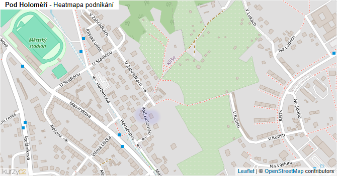 Pod Holoměří - mapa podnikání