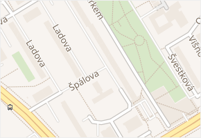 Pod Parkem v obci Ústí nad Labem - mapa ulice