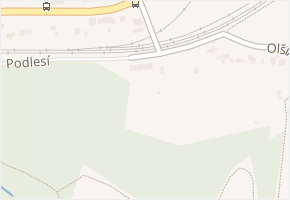 Podlesí v obci Ústí nad Labem - mapa ulice