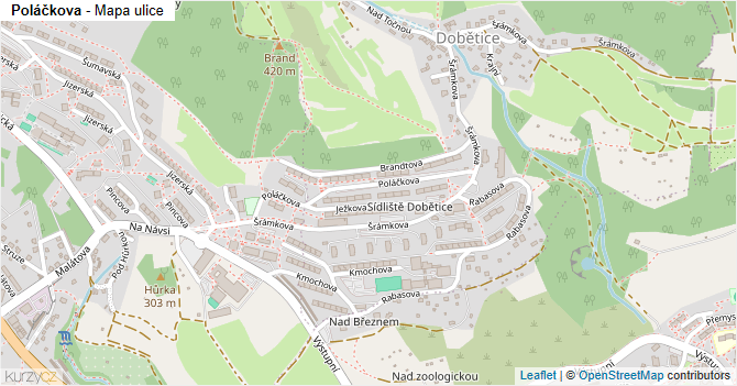 Poláčkova - mapa ulice