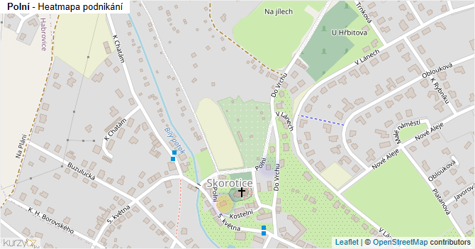 Polní - mapa podnikání