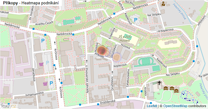 Příkopy - mapa podnikání