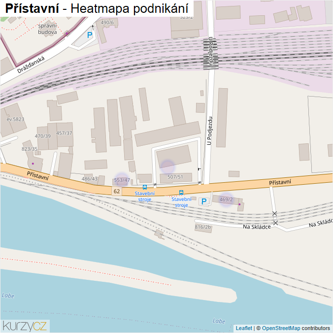 Mapa Přístavní - Firmy v ulici.