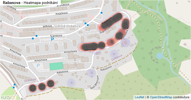 Rabasova - mapa podnikání