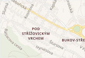 Rembrandtova v obci Ústí nad Labem - mapa ulice