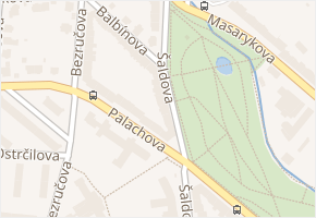 Šaldova v obci Ústí nad Labem - mapa ulice