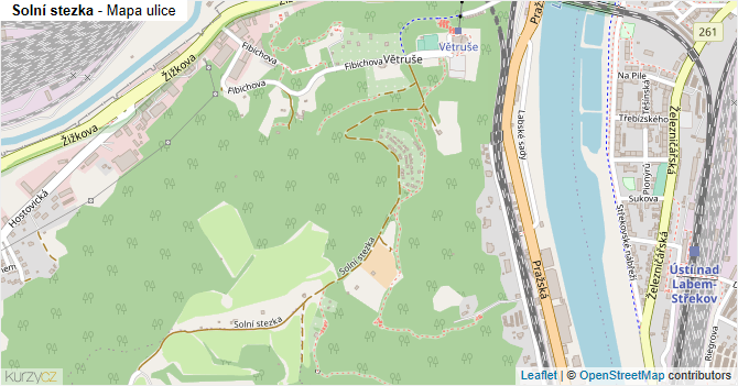 Solní stezka - mapa ulice