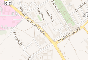 Špálova v obci Ústí nad Labem - mapa ulice