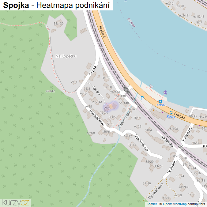 Mapa Spojka - Firmy v ulici.