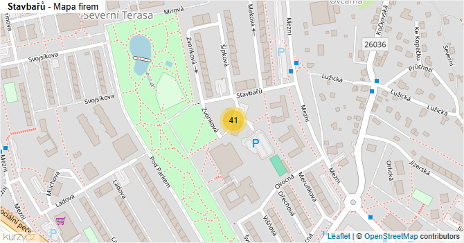 Stavbařů - mapa firem