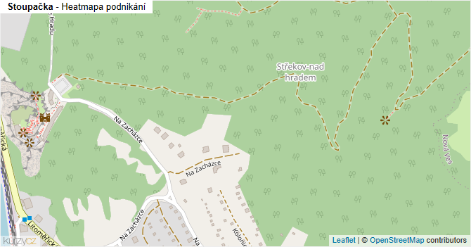 Stoupačka - mapa podnikání