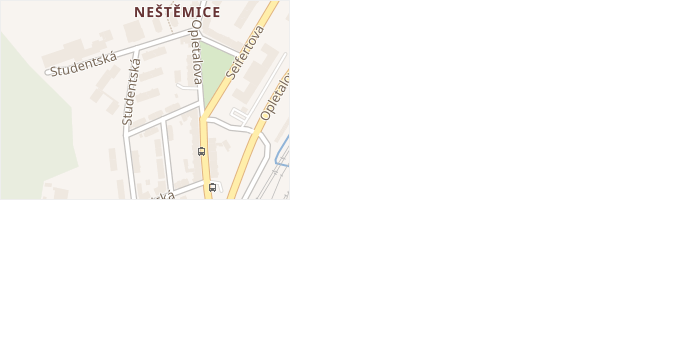 Studentská v obci Ústí nad Labem - mapa ulice