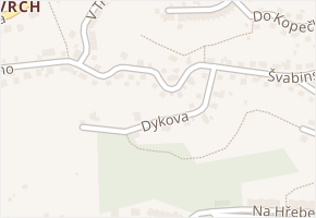 Švabinského v obci Ústí nad Labem - mapa ulice