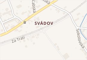 Svádov v obci Ústí nad Labem - mapa části obce