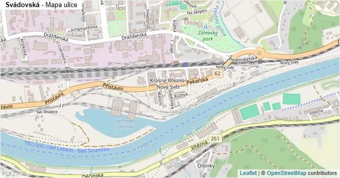 Svádovská - mapa ulice