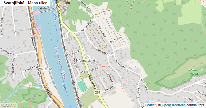 Svatojiřská - mapa ulice