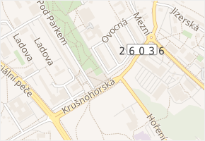 Švestková v obci Ústí nad Labem - mapa ulice