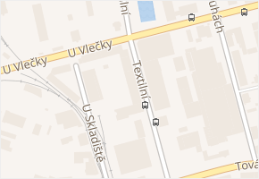 Textilní v obci Ústí nad Labem - mapa ulice