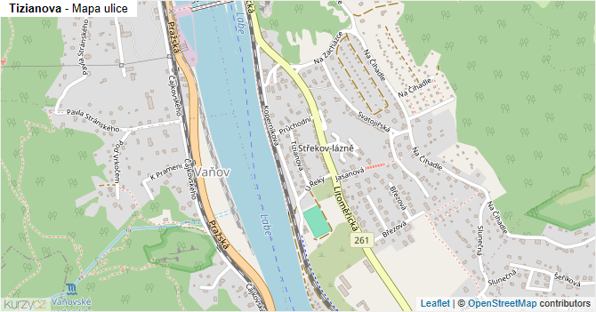 Tizianova - mapa ulice