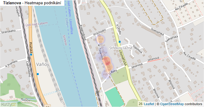 Tizianova - mapa podnikání
