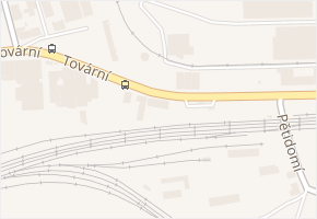 Tovární v obci Ústí nad Labem - mapa ulice