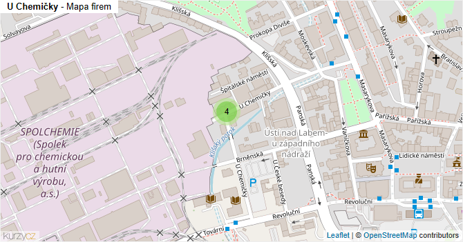 U Chemičky - mapa firem