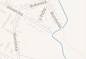 U Pošty v obci Ústí nad Labem - mapa ulice