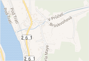 U Potoka v obci Ústí nad Labem - mapa ulice