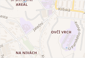 U Řeky v obci Ústí nad Labem - mapa ulice