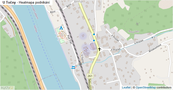 U Točny - mapa podnikání