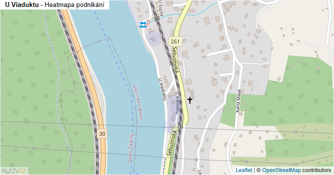 U Viaduktu - mapa podnikání
