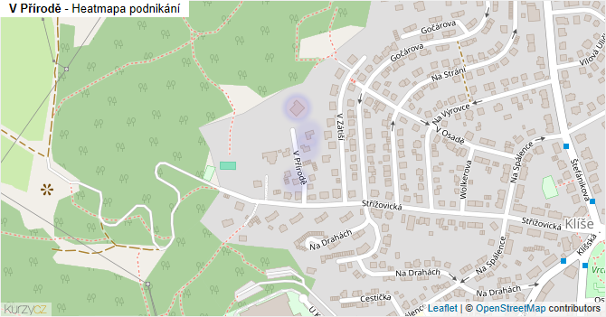 V Přírodě - mapa podnikání