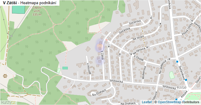 V Zátiší - mapa podnikání
