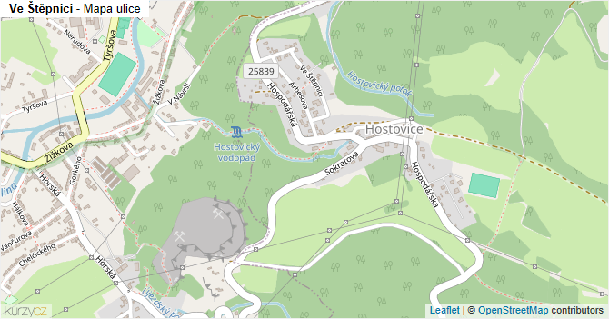 Ve Štěpnici - mapa ulice