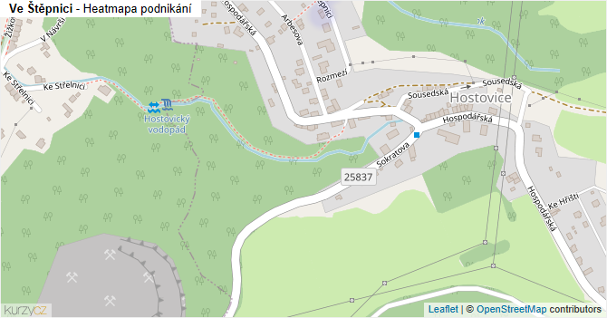 Ve Štěpnici - mapa podnikání