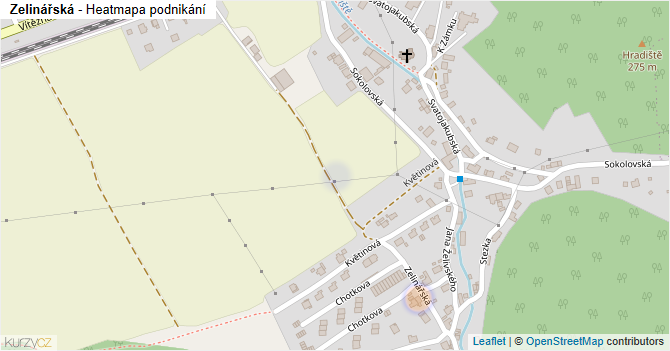 Zelinářská - mapa podnikání