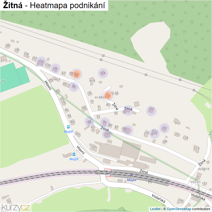 Mapa Žitná - Firmy v ulici.