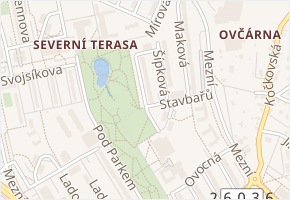 Zvonková v obci Ústí nad Labem - mapa ulice