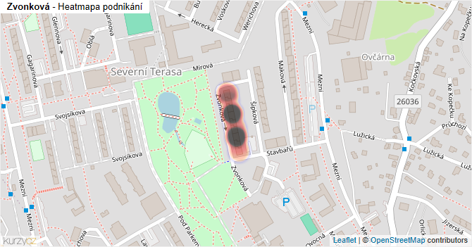 Zvonková - mapa podnikání