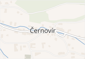 Černovír v obci Ústí nad Orlicí - mapa části obce