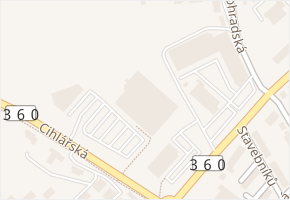 Cihlářská v obci Ústí nad Orlicí - mapa ulice