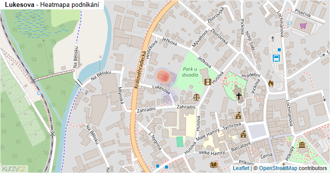 Lukesova - mapa podnikání