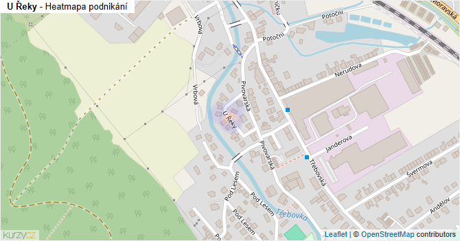 U Řeky - mapa podnikání