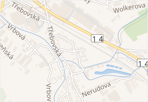 U Rybníčku v obci Ústí nad Orlicí - mapa ulice