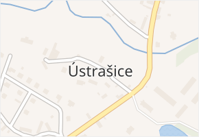 Ústrašice v obci Ústrašice - mapa části obce