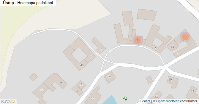 Ústup - mapa podnikání