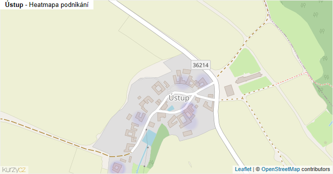 Ústup - mapa podnikání